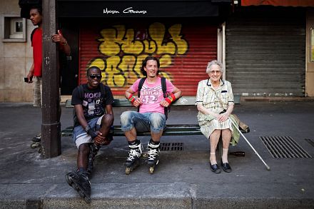 Journal d'une randonn�e rollers � travers Paris, le 14 juillet 2013.